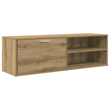 vidaXL TV szekrény Artisan tölgy 120x34x37 cm Műanyag fa (855973) bútor