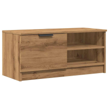vidaXL TV szekrény Artisan tölgy 80x35x36,5 cm Műanyag fa (856856) bútor