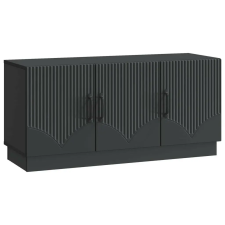 vidaXL TV szekrény Fekete 99 x 34,5 x 47 cm Szerelt Fa bútor