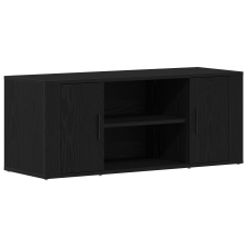 vidaXL TV Szekrény Fekete Tölgy 100x35x40 cm Szerelt Fa (862125) bútor