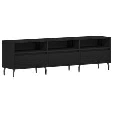 vidaXL TV Szekrény Fekete Tölgy 150x30x44,5 cm Mérnöki Fa (862879) bútor