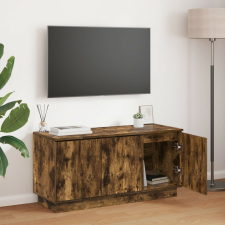 vidaXL TV Szekrény Füstölt Tölgy 100x38x49 cm Mérnöki Fa bútor