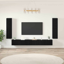 vidaXL TV szekrény garnitúra 5 pcs Musta tammi Faanyag bútor