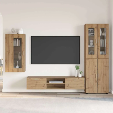 vidaXL TV szekrény garnitúra FLORIN 3 pcs Artisan tölgy Faanyag bútor