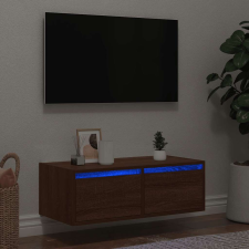 vidaXL TV szekrény LED világítással barna tölgyfa 75x35,5x25 cm bútor