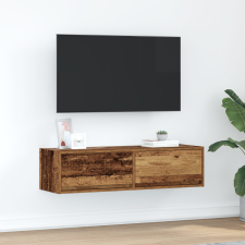 vidaXL TV Szekrény Régi Fa 100x31x25,5 cm Műanyag Fa bútor