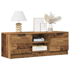 vidaXL TV szekrény Régi fa 102x35x36,5 cm Gépelt fa bútor
