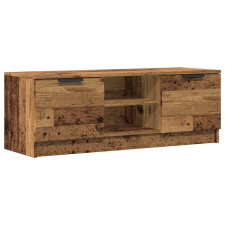vidaXL TV szekrény Régi fa 102x35x36,5 cm Gépelt fa (856858) bútor