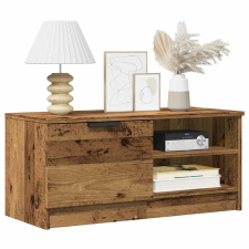 vidaXL TV szekrény Régi fa 80x35x36,5 cm Gépelt fa bútor