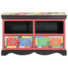vidaXL TV Szekrény Színes 80x35x50 cm Tömör Mangófából bútor
