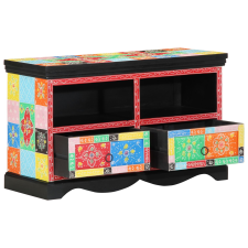 vidaXL TV Szekrény Színes 80x35x50 cm Tömör Mangófából (4017570) bútor