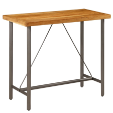 vidaXL újrahasznosított tömör tíkfa bárasztal 120 x 58 x 106 cm bútor