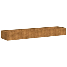 vidaXL ültető rozsdás 360x80x40 cm időjárásálló acélból (860772) kerti tárolás
