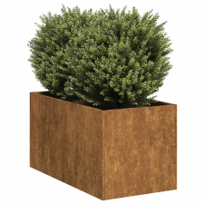 vidaXL ültető rozsdás 40x80x40 cm időjárásálló acélból kerti tárolás
