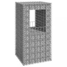 vidaXL vas gabionkosaras oszlop 50 x 50 x 100 cm építőanyag