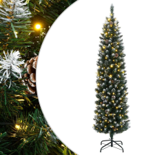 vidaXL vékony műkarácsonyfa 300 LED-del 180 cm műfenyő
