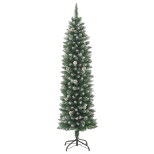 vidaXL vékony PVC műkarácsonyfa állvánnyal 120 cm (345164) műfenyő