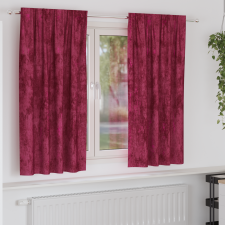 vidaXL Velúr Függöny 2 db rudacsatlakozós Burgundi vörös 175x140 cm lakástextília
