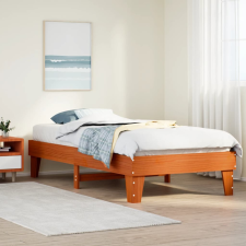 vidaXL viaszbarna tömör fenyőfa ágy matrac nélkül 100 x 200 cm ágy és ágykellék