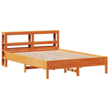 vidaXL viaszbarna tömör fenyőfa ágy matrac nélkül 135 x 190 cm (3306164) ágy és ágykellék
