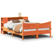 vidaXL viaszbarna tömör fenyőfa ágy matrac nélkül 140 x 200 cm (3323301) ágy és ágykellék
