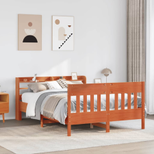 vidaXL viaszbarna tömör fenyőfa ágy matrac nélkül 160 x 200 cm ágy és ágykellék