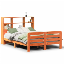 vidaXL viaszbarna tömör fenyőfa ágy matrac nélkül 160 x 200 cm (3309931) ágy és ágykellék