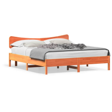 vidaXL viaszbarna tömör fenyőfa ágy matrac nélkül 160 x 200 cm (3328228) ágy és ágykellék
