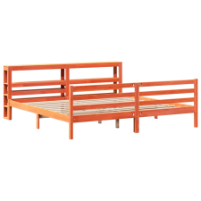 vidaXL viaszbarna tömör fenyőfa ágy matrac nélkül 180 x 200 cm (3305847) ágy és ágykellék