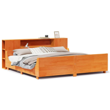 vidaXL viaszbarna tömör fenyőfa ágy matrac nélkül 180 x 200 cm (3323760) ágy és ágykellék