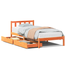 vidaXL viaszbarna tömör fenyőfa ágy matrac nélkül 75 x 190 cm (3301485) ágy és ágykellék