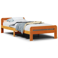 vidaXL viaszbarna tömör fenyőfa ágy matrac nélkül 75 x 190 cm (855498) ágy és ágykellék