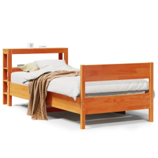 vidaXL viaszbarna tömör fenyőfa ágy matrac nélkül 90 x 190 cm ágy és ágykellék