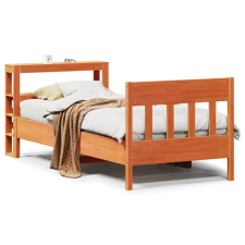 vidaXL viaszbarna tömör fenyőfa ágy matrac nélkül 90 x 190 cm (3306287) ágy és ágykellék