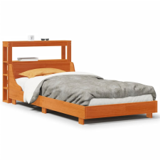 vidaXL viaszbarna tömör fenyőfa ágy matrac nélkül 90 x 190 cm (3306443) ágy és ágykellék