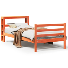 vidaXL viaszbarna tömör fenyőfa ágy matrac nélkül 90 x 200 cm ágy és ágykellék