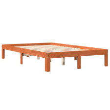 vidaXL viaszbarna tömör fenyőfa ágykeret 120 x 200 cm (844170) ágy és ágykellék