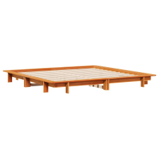 vidaXL viaszbarna tömör fenyőfa ágykeret 180 x 200 cm (3302266) ágy és ágykellék