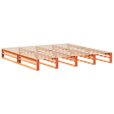 vidaXL viaszbarna tömör fenyőfa ágykeret 180 x 200 cm (3302320) ágy és ágykellék