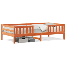 vidaXL viaszbarna tömör fenyőfa ágykeret 80 x 200 cm ágy és ágykellék