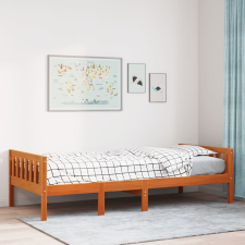 vidaXL viaszbarna tömör fenyőfa gyerekágy matrac nélkül 75 x 190 cm ágy és ágykellék