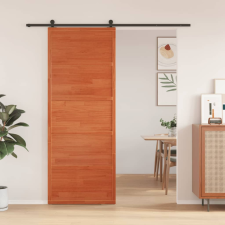 vidaXL viaszbarna tömör fenyőfa istálló stílusú ajtó 80x208 cm építőanyag