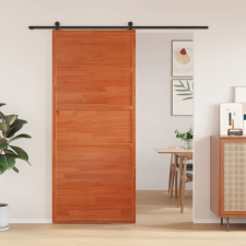 vidaXL viaszbarna tömör fenyőfa istálló stílusú ajtó 90x208 cm építőanyag