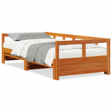 vidaXL viaszbarna tömör fenyőfa kanapéágy matrac nélkül 90 x 200 cm (854954) ágy és ágykellék