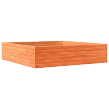 vidaXL viaszbarna tömör fenyőfa kerti virágláda 100 x 100 x 23 cm kerti tárolás