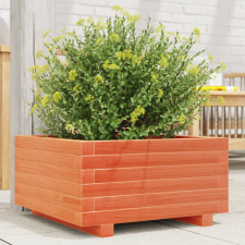 vidaXL viaszbarna tömör fenyőfa kerti virágláda 50x50x26,5 cm kerti dekoráció