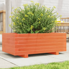 vidaXL viaszbarna tömör fenyőfa kerti virágláda 70x40x26,5 cm kerti tárolás