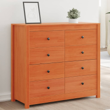 vidaXL viaszbarna tömör fenyőfa kisszekrény 100 x 40 x 90 cm bútor