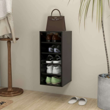 vidaXL vidaX fekete forgácslap cipősszekrény 31,5 x 35 x 70 cm bútor
