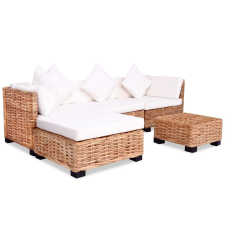 vidaXL vidaXL18 részes természetes rattan kanapészett kerti bútor